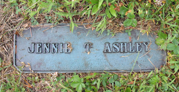Jennie Tagg Ashley Grave Marker