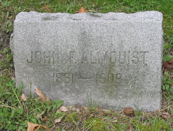 John Almquist Grave Marker