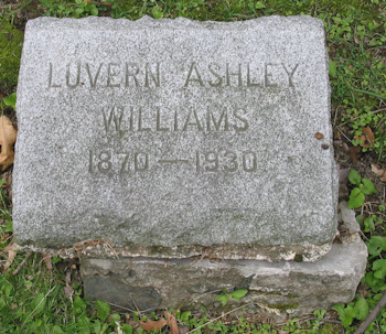 Luvern Ashley Williams Grave Marker