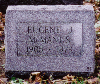 Eugene McManus gravemarker