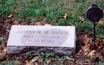 Joseph William McManus gravemarker
