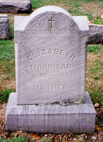 Elizabeth Morrison gravemarker