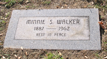 Minnie Walker gravemarker