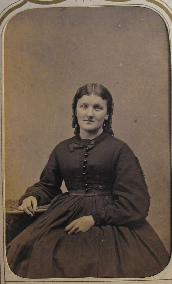 [probably Eliza Jane Ashley Nichols]; Studio: N.A. & R.A. Moore Photographers, Corner East of The Allyn House [Hartford, circa 1864]