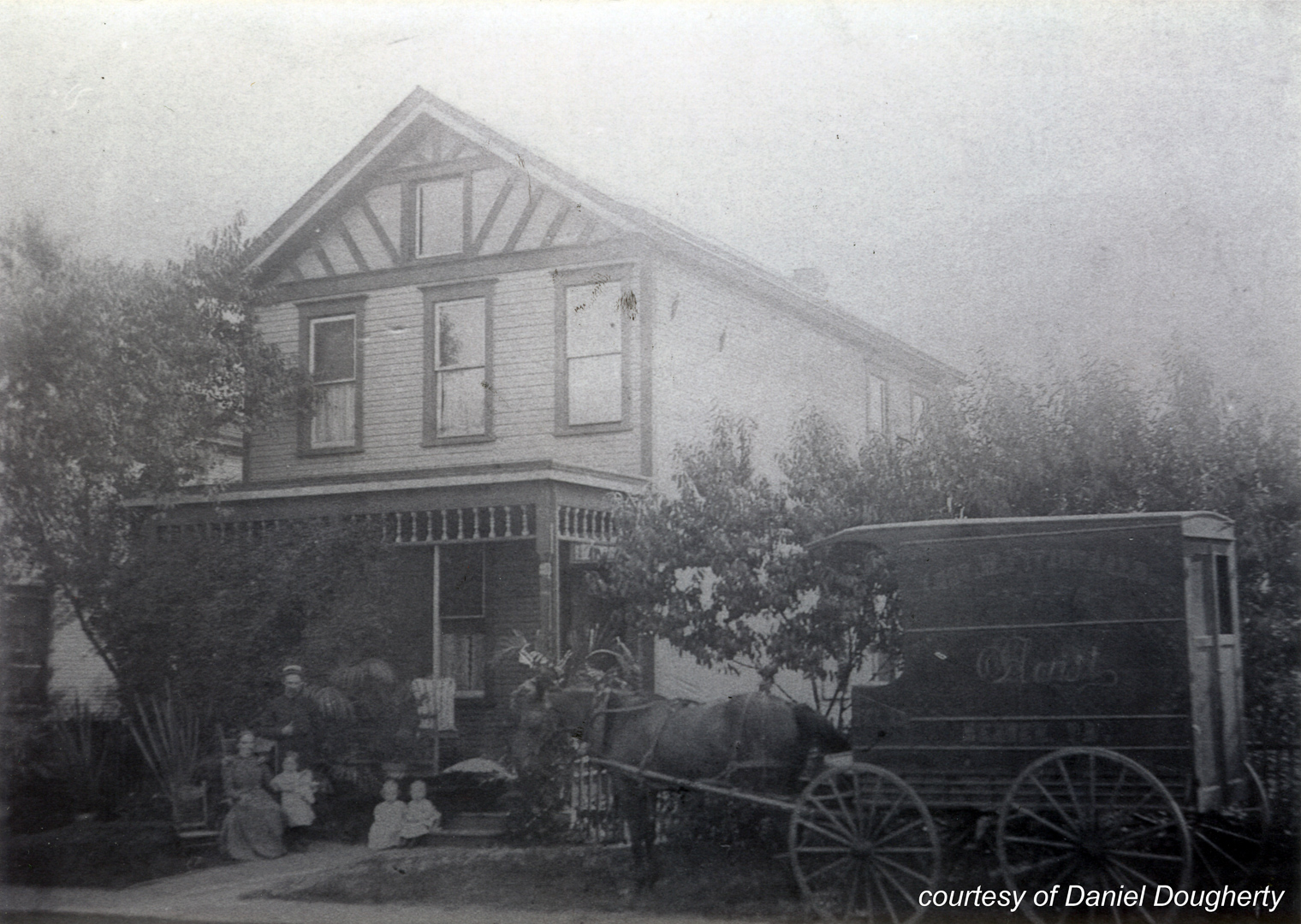 Fitzgerald House - Nora & Tom Fitzgerald with children Catherine, Joe & John (Beaver PA, 1899)