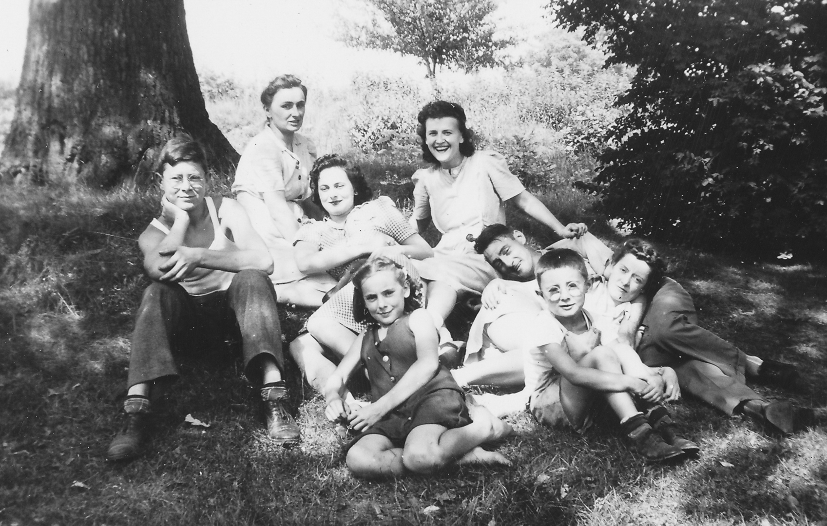 Harry & Mary Gaudet Fitzgerald Family with sister Thelma Fitzgerald