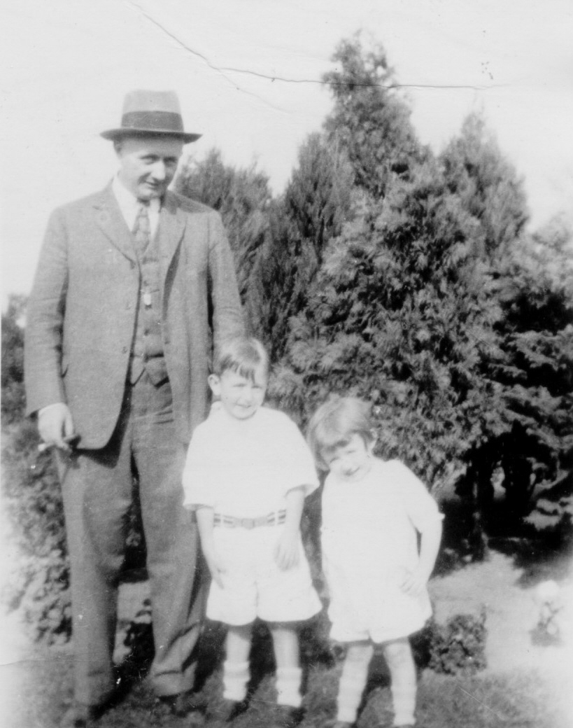 Eugene J. McManus with son Joseph William (Bill) and daughter Mary Ann