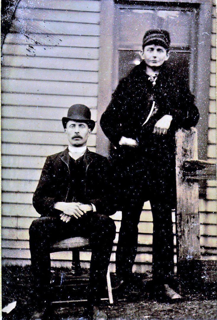 [possibly John McManus with son Eugene J.]
