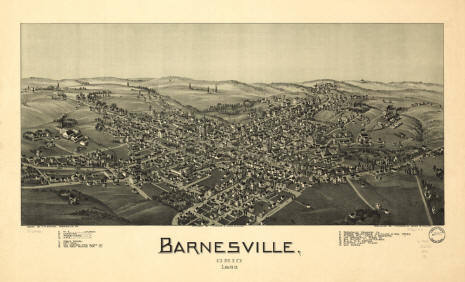 Barnesville Birds Eye View 1899